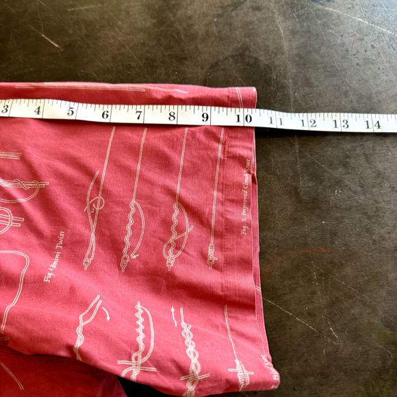 Columbia Shirt Men Large Red Vintage River Lodge Red Knots Print Outdoor Boating - Picture 7 of 9